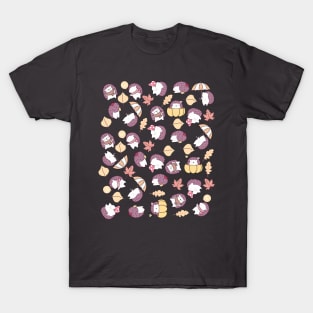 Funny Fall Hedgehogs T-Shirt